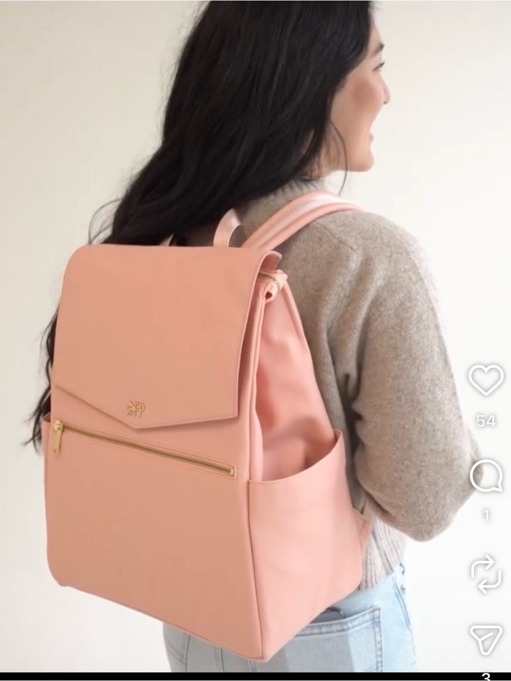Freshly Picked Peach Pink Diaper Backpack